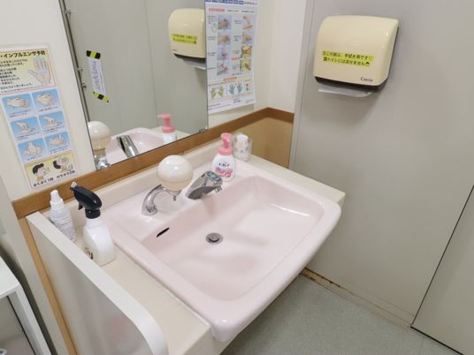 清潔な洗面台