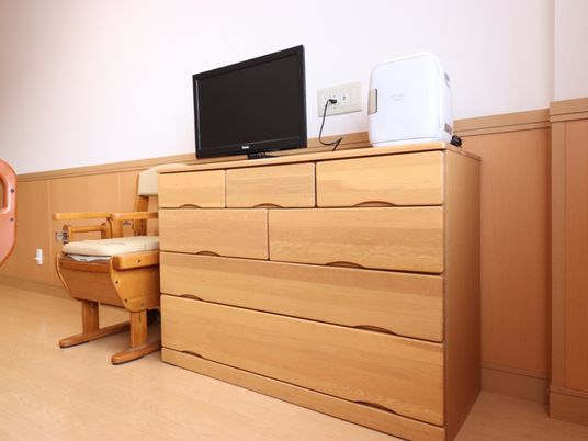 居室の家具とテレビ