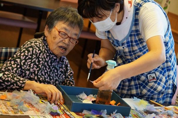 手芸活動を行う居室