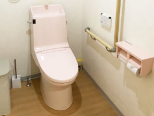 バリアフリー設計のトイレ