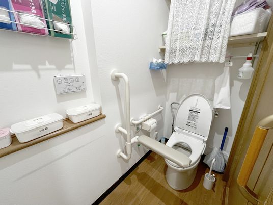 清潔な設備のトイレ