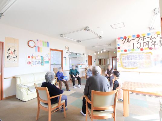 多機能空間での和やかな様子