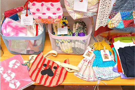 手作り品の展示