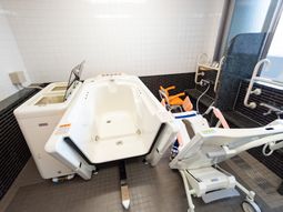 清潔な浴室設備