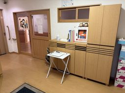 フロントの収納スペース