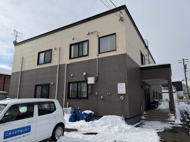 積雪のある外観