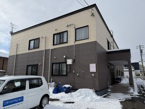 積雪のある外観