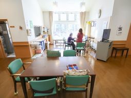 共有スペースでのふれあい