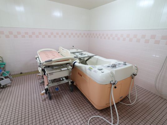 清潔な浴室設備