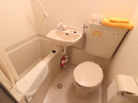 清潔なトイレと洗面台