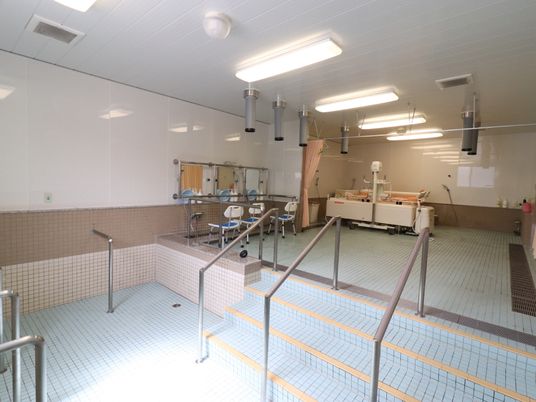 清潔な浴室設備