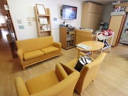 明るい共用スペース