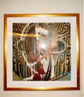 壁に掛けられた絵画