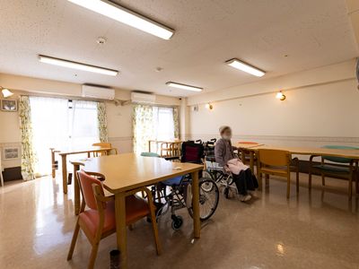 明るい空間の共有エリア