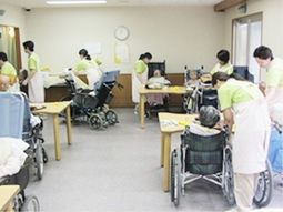 ケアの様子が見える居室