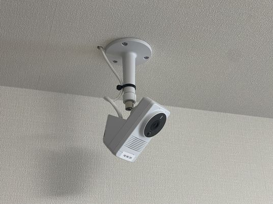 設置されたカメラ