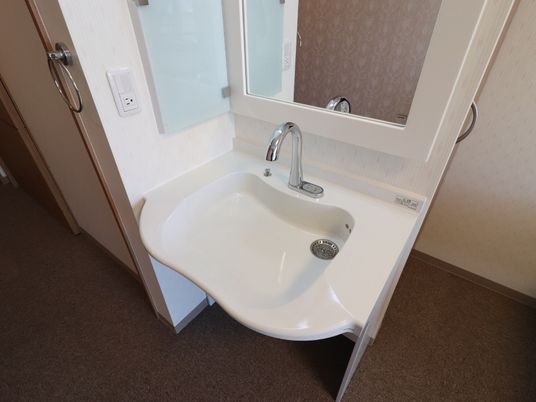 清潔な洗面台の設備