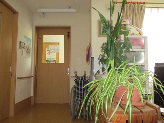 ケアの対象となる中庭