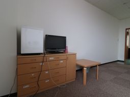 居室の家具とテレビ