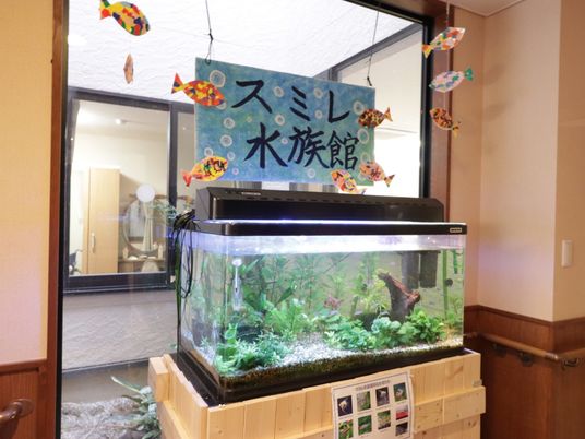 暖かい雰囲気のロビー