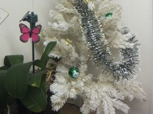クリスマス装飾の飾り棚  