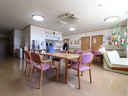 共用スペースの温かみある一角