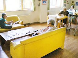 明るい共有スペース