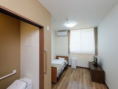 ベッドのある居室