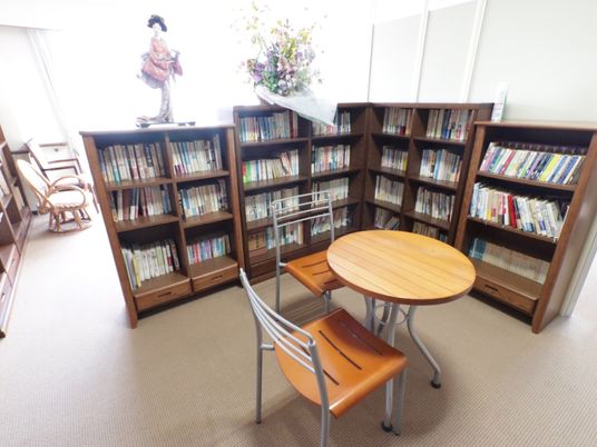 図書コーナーの静かな空間