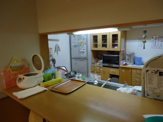 便利な設備のキッチン