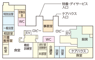 施設のフロア図です