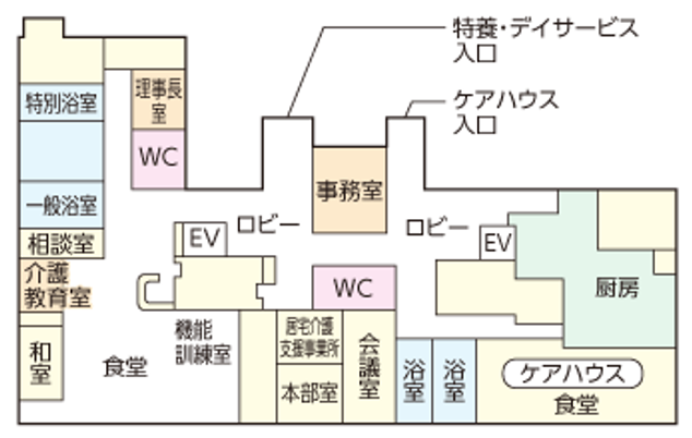 施設のフロア図です