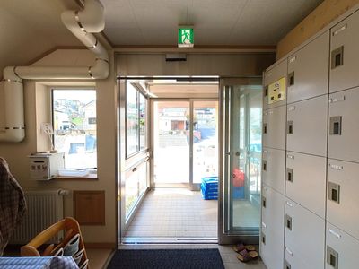 ゆったりとしたエントランス