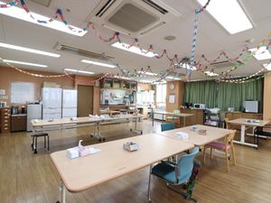 装飾が施されたダイニングルーム