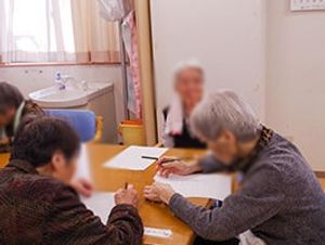 入居者と交流する共有スペース