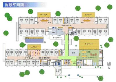 施設の間取り図