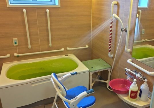 安全な入浴設備の浴室  
