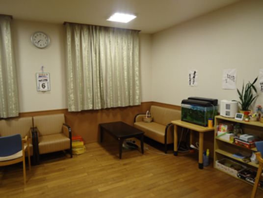 落ち着いた雰囲気の休憩室