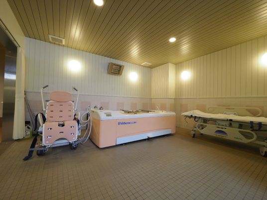 清潔な浴室設備