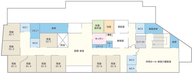 広々とした居室