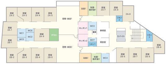 各部屋の配置図