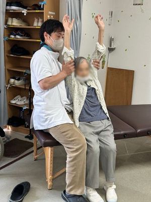 親身なサポートの様子