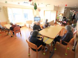 明るい共有スペース