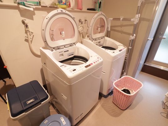清潔な洗濯機２台設置