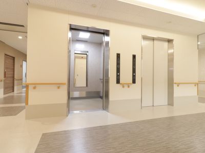 清潔な廊下のエレベーター