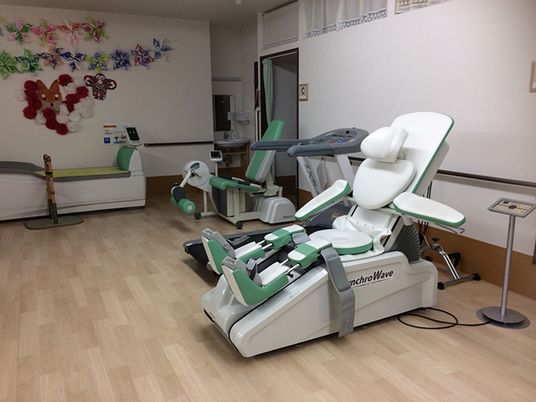 明るい機能訓練室