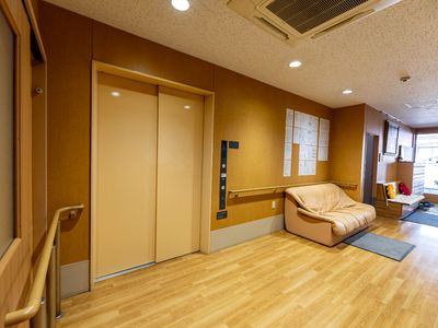 温かみのあるロビー