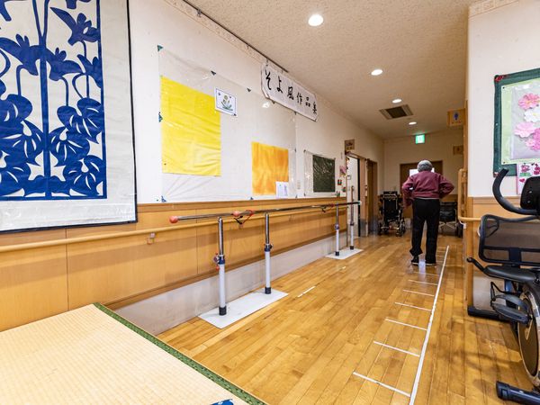 明るい機能訓練室