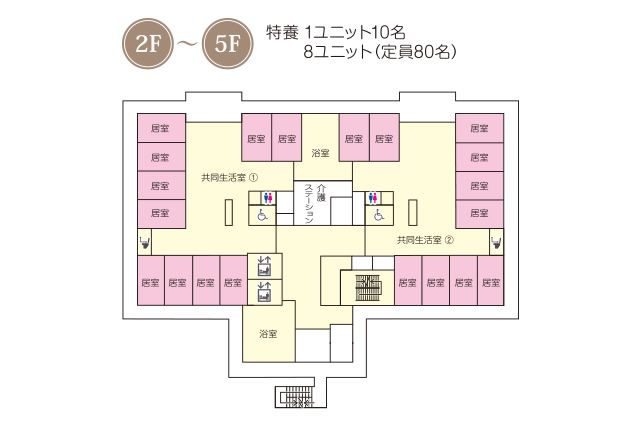 シンプルな施設のフロント