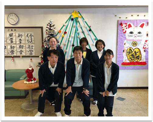 スタッフが集うエントランス